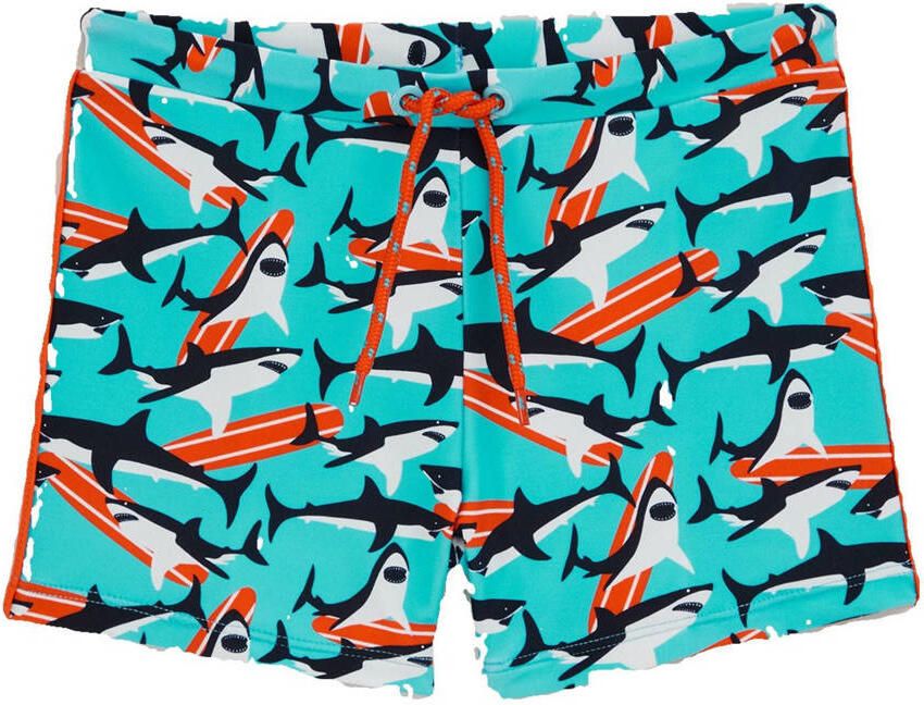 WE Fashion zwemboxer lichtblauw donkerblauw