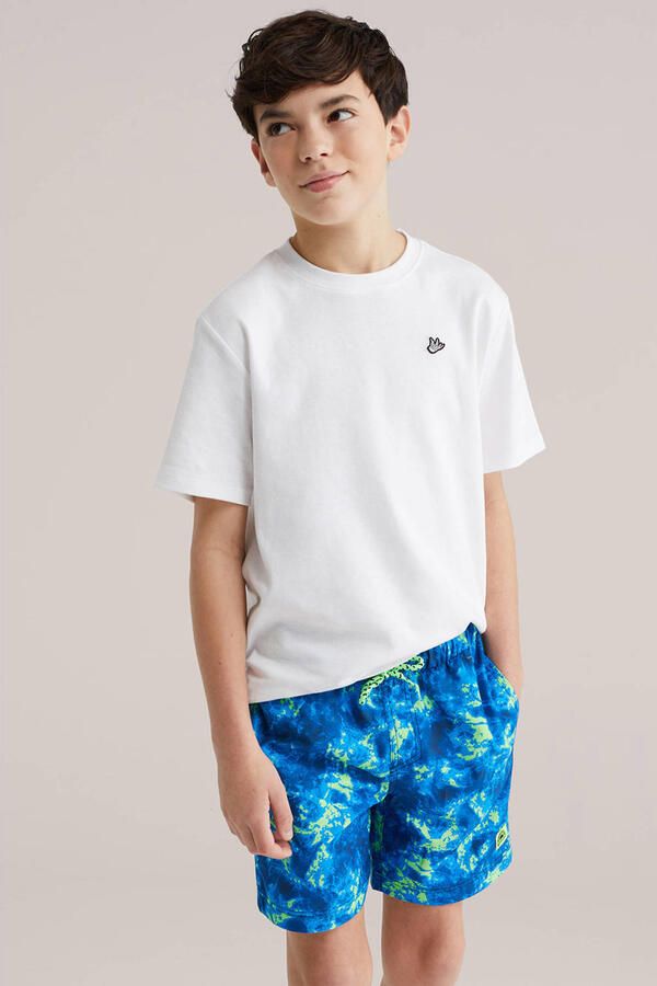 WE Fashion zwemshort blauw groen