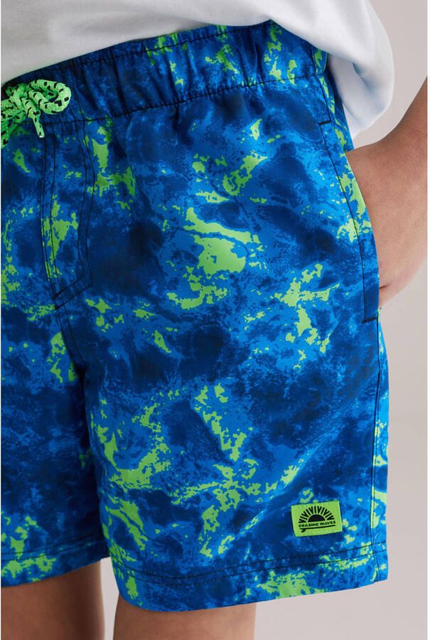 WE Fashion zwemshort blauw groen - Foto 2