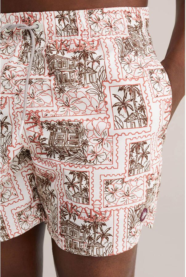 WE Fashion zwemshort ecru roze - Foto 2