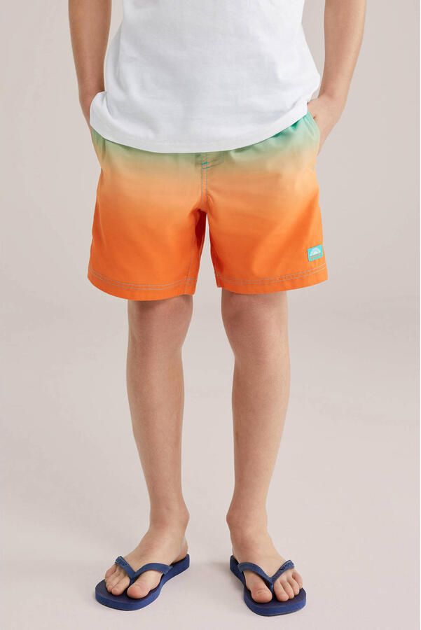 WE Fashion zwemshort groen oranje