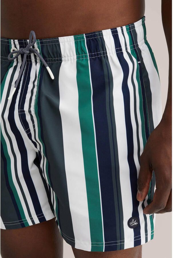 WE Fashion zwemshort groen wit zwart - Foto 2