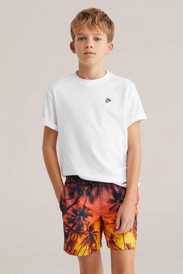 WE Fashion zwemshort oranje geel