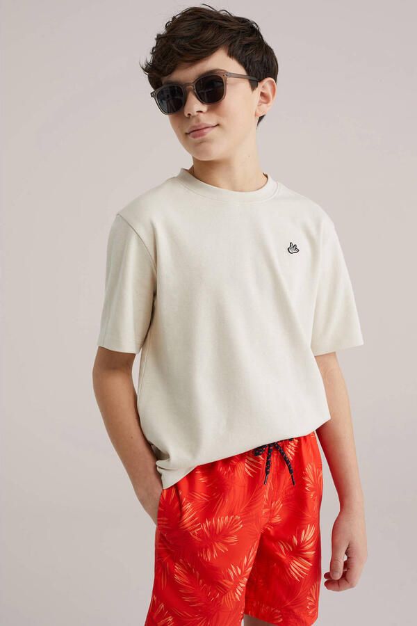 WE Fashion zwemshort rood oranje