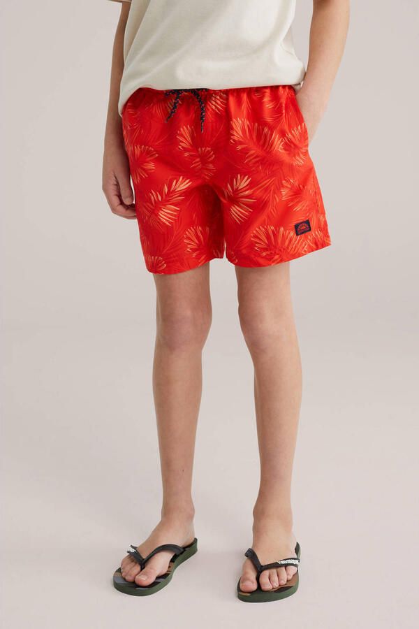 WE Fashion zwemshort rood oranje - Foto 2