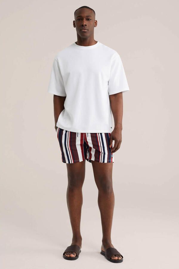 WE Fashion zwemshort rood wit zwart - Foto 2