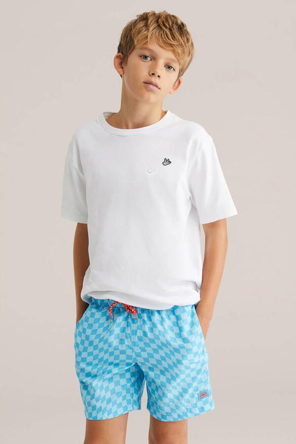 WE Fashion zwemshort turquoise lichtblauw
