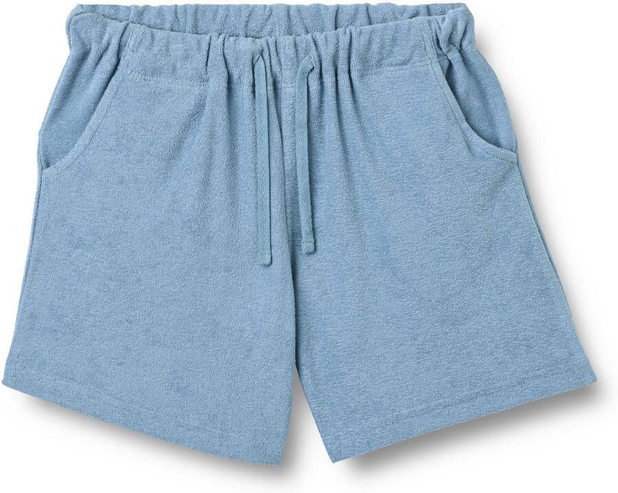 Wheat casual short blauw met textuur