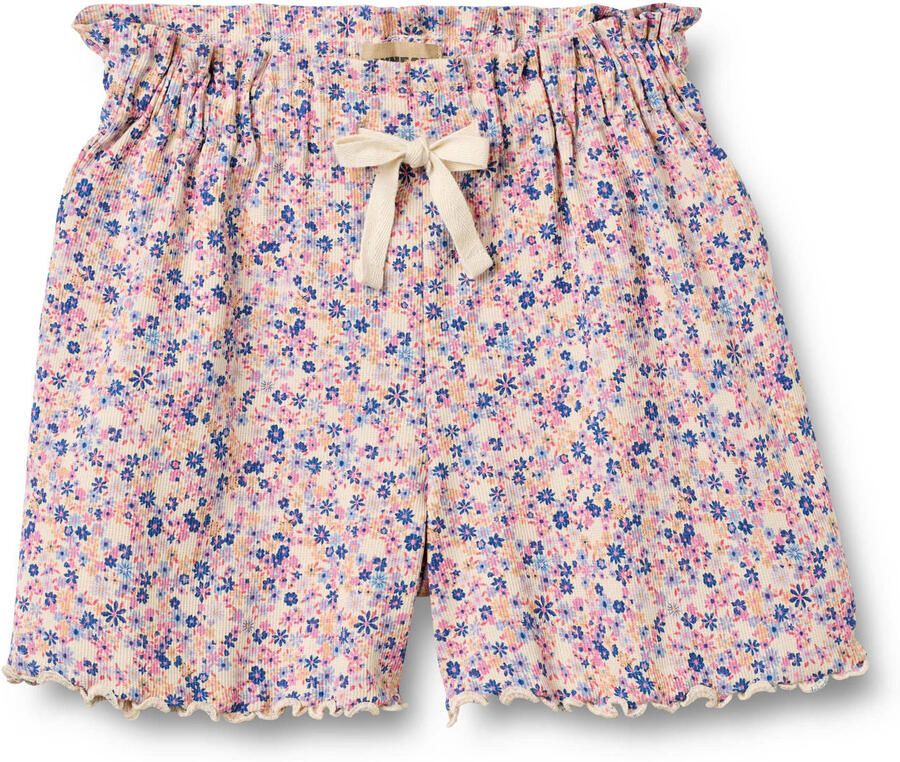 Wheat gebloemde casual short roze