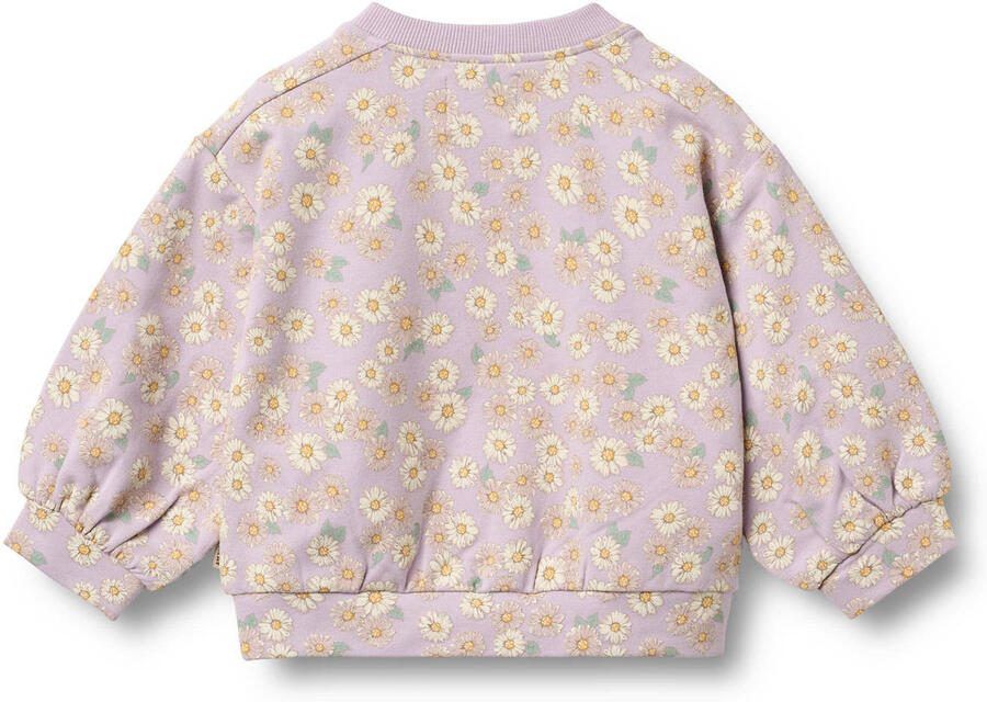 Wheat gebloemde sweater lila - Foto 3