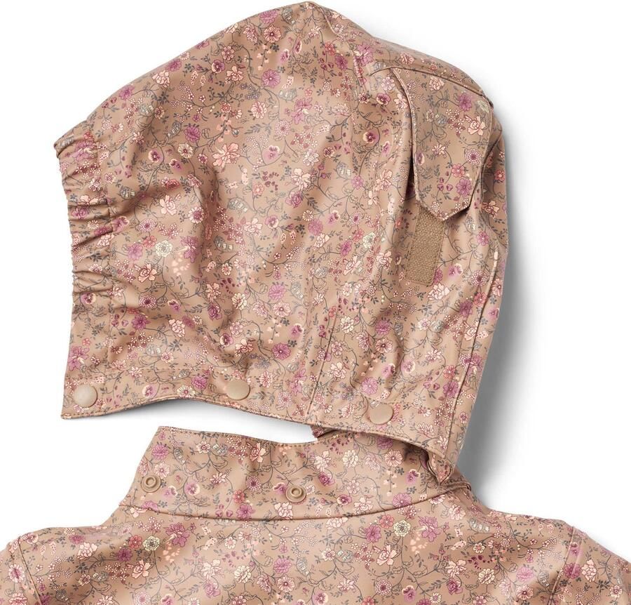 Wheat gebloemde tussenjas beige roze Meisjes Polyester Capuchon Bloemen - Foto 3