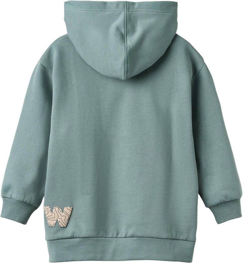 Wheat hoodie zeegroen Sweater Effen | Sweater van - Foto 2