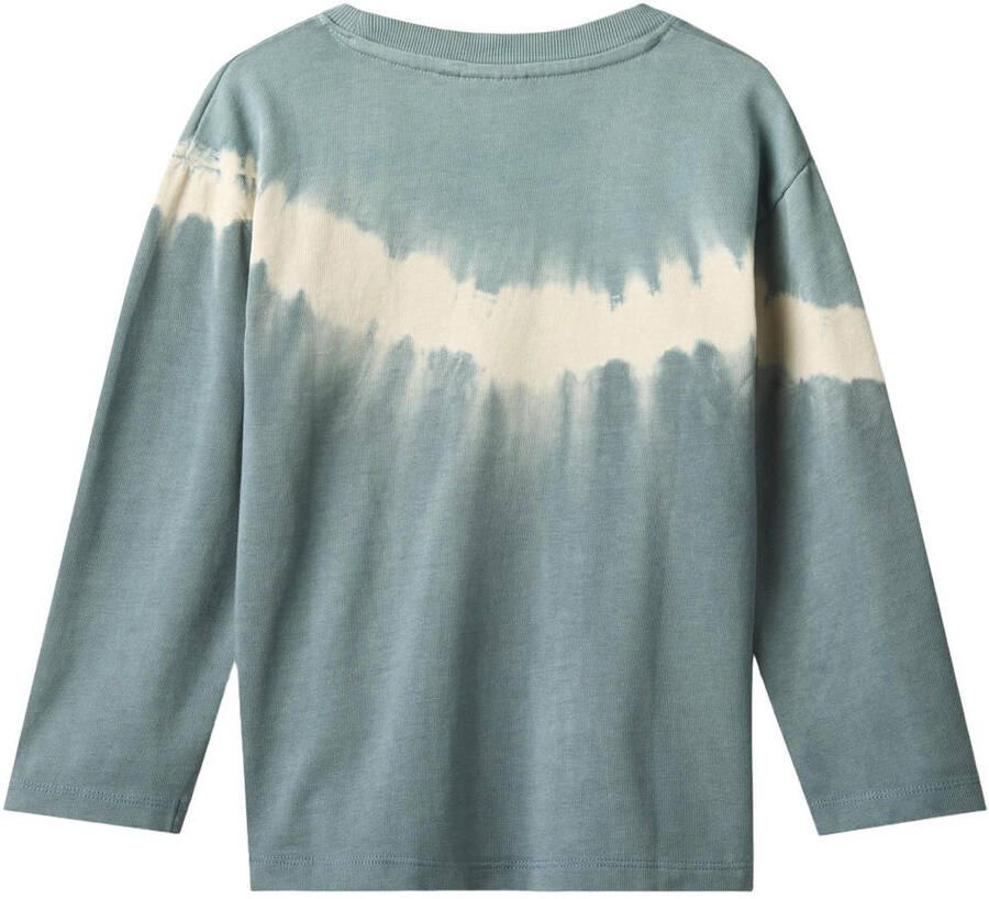 Wheat longsleeve blauw beige - Foto 2