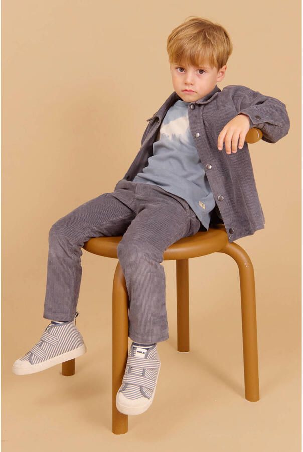 Wheat longsleeve blauw beige - Foto 3