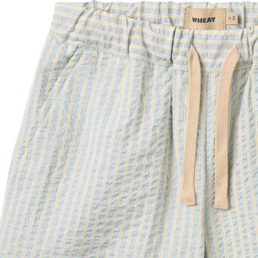 Wheat regular waist gestreepte casual short lichtblauw met textuur - Foto 2