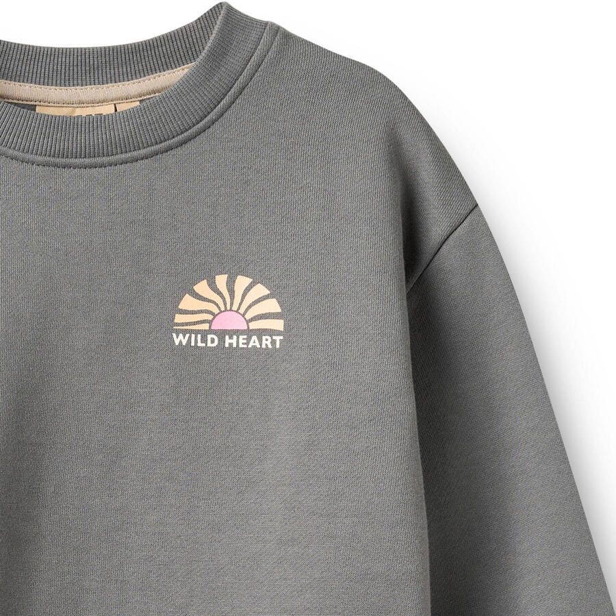 Wheat sweater met backprint grijs Backprint - Foto 2