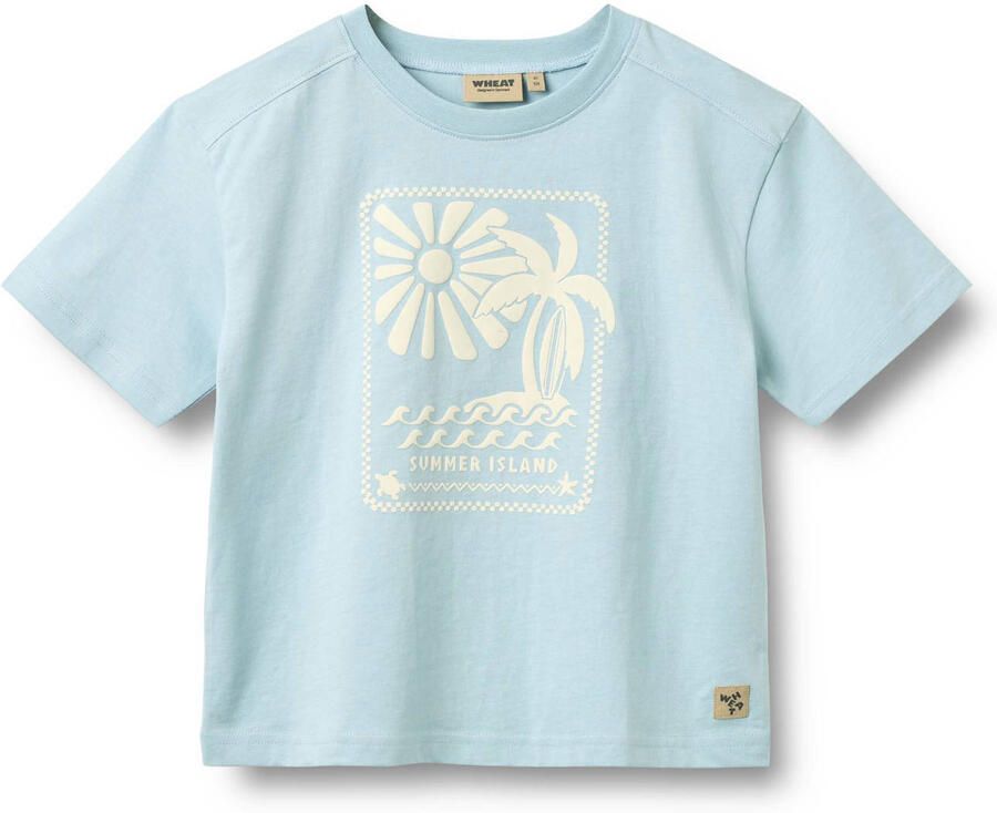 Wheat T-shirt lichtblauw