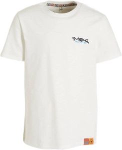 Wildfish T-shirt Mano van biologisch katoen wit