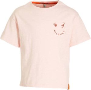 Wildfish T-shirt Meg van biologisch katoen roze