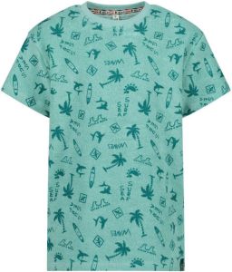 Wildfish T-shirt met biologisch katoen blauw