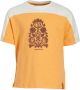 Wildfish T-shirt Micha van biologisch katoen oranje Printopdruk 128 - Thumbnail 1