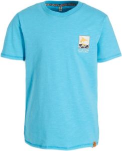 Wildfish T-shirt Milko van biologisch katoen blauw