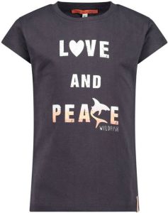 Wildfish T-shirt van biologisch katoen antraciet