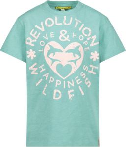 Wildfish T-shirt van biologisch katoen lichtblauw