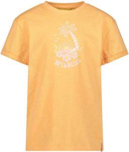 Wildfish T-shirt van biologisch katoen oranje