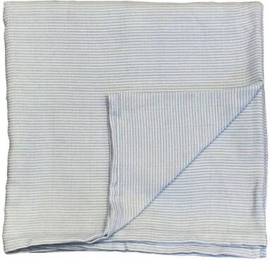 WildWood swaddle 65x65 cm French Summer stripes Hydrofiele luiers Blauw