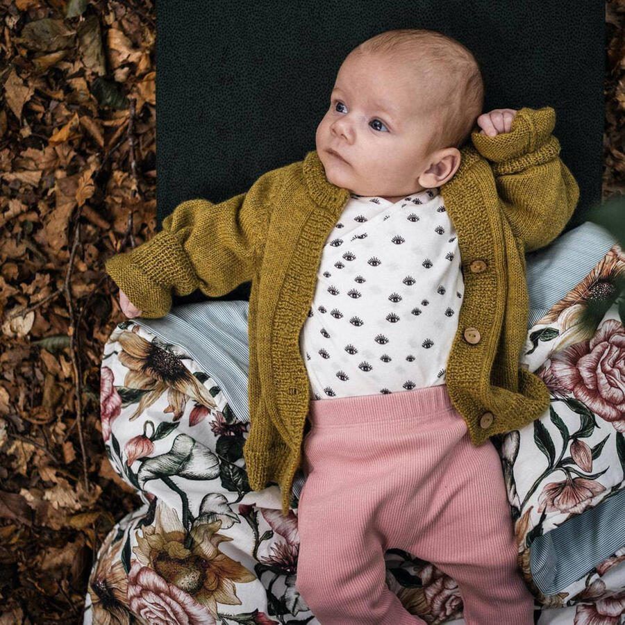 WildWood katoenen baby ledikant hoeslaken 70x140 cm Pine Dots Groen Stip - Foto 2