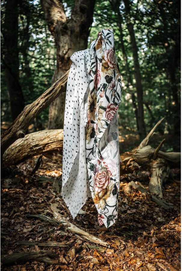 WildWood swaddle 65x65 cm Old Soul Hydrofiele luiers Ecru All over print - Foto 3
