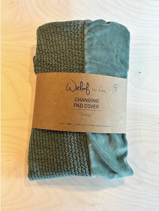 Witlof for kids aankleedkussenhoes Forest Green waves - Foto 3