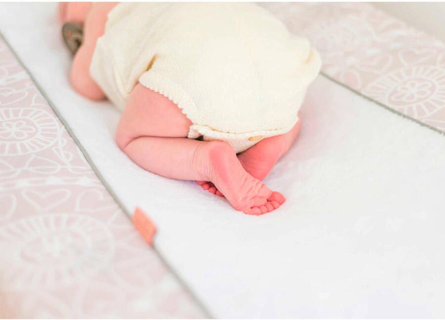 Witlof for kids Little Lof aankleedkussenhoes misty pink-white Roze - Foto 2