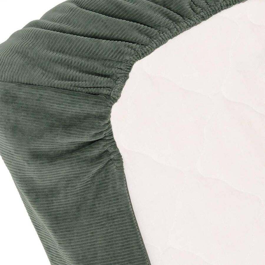 Witlof for kids Tuck-Inn all season ledikantdeken Forest Green velvet rib - Foto 3