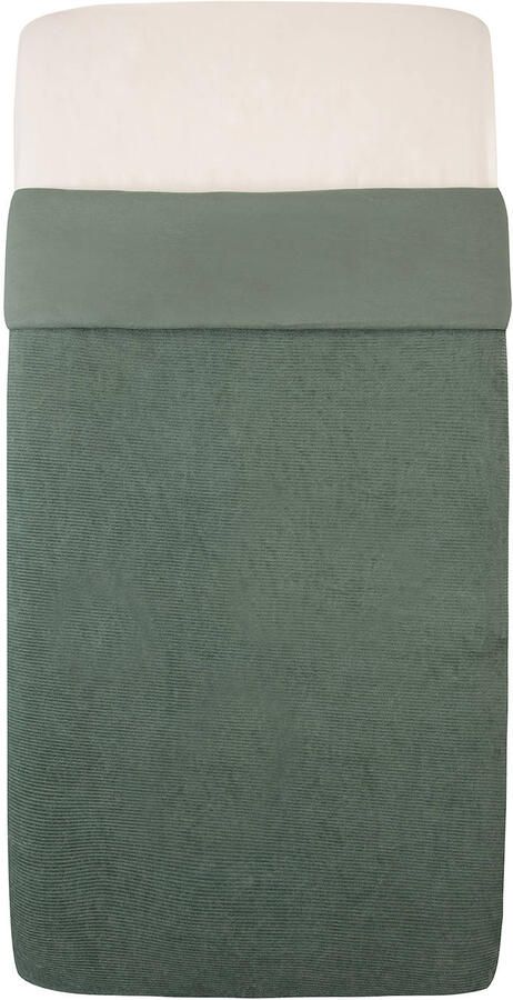 Witlof for kids Tuck-Inn all season wiegdeken Forest Green velvet rib