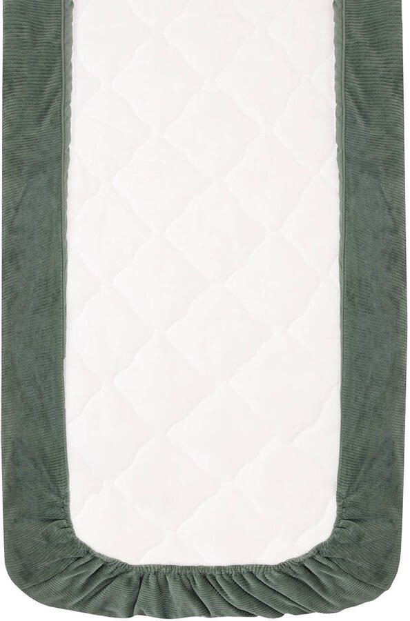 Witlof for kids Tuck-Inn all season wiegdeken Forest Green velvet rib - Foto 3