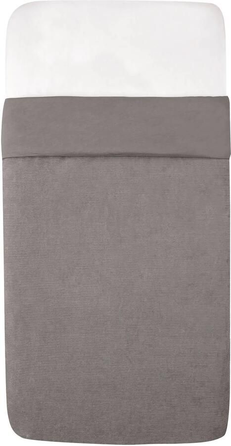 Witlof for kids Tuck-Inn ledikantdekent Warm Grey velvet Rib
