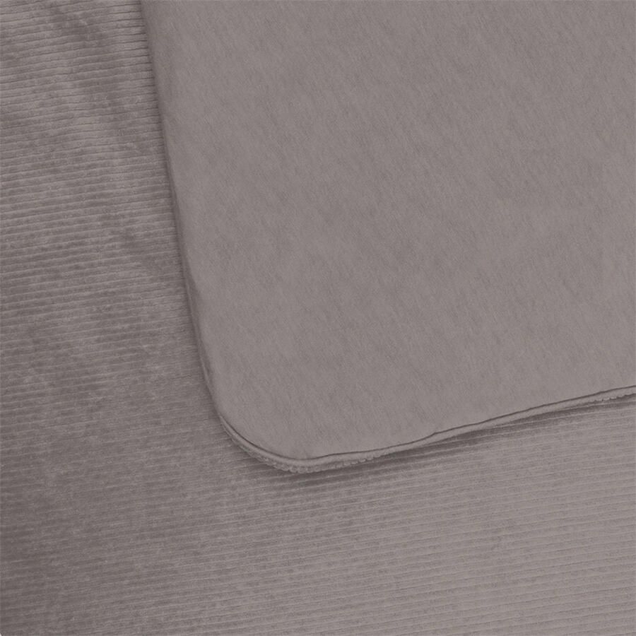 Witlof for kids Tuck-Inn wiegdeken Warm Grey velvet Rib - Foto 2