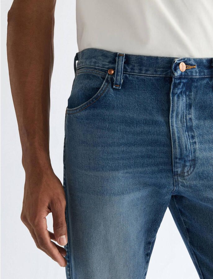 Wrangler 13MWZ straight leg jeans mediumblauw