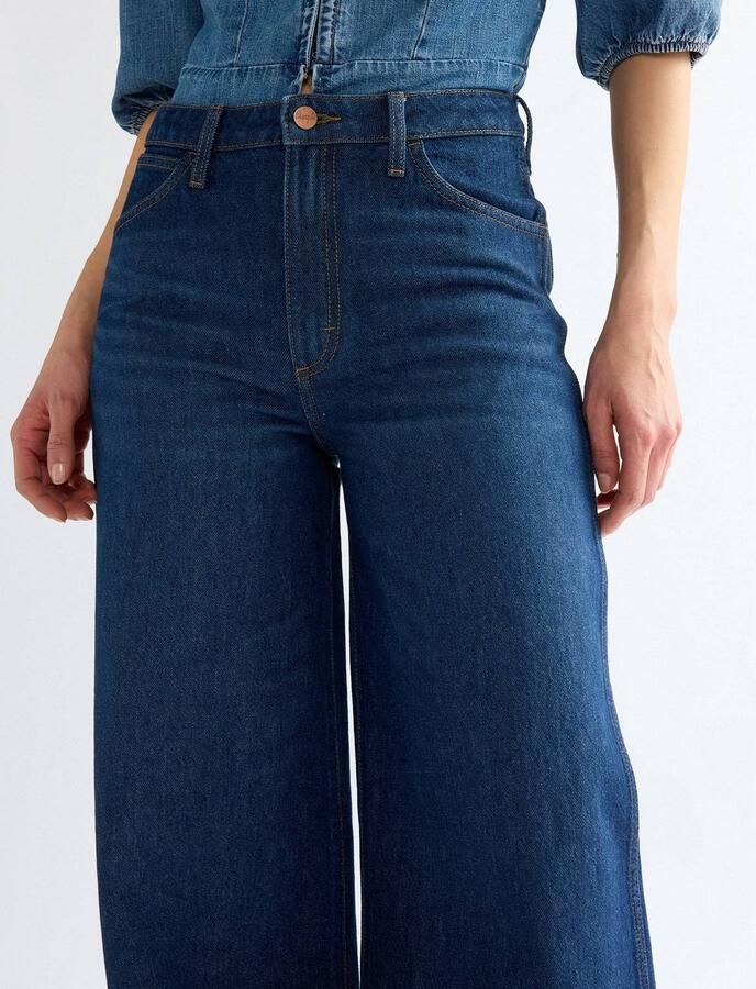 Wrangler Canyon wide leg jeans donkerblauw - Foto 3