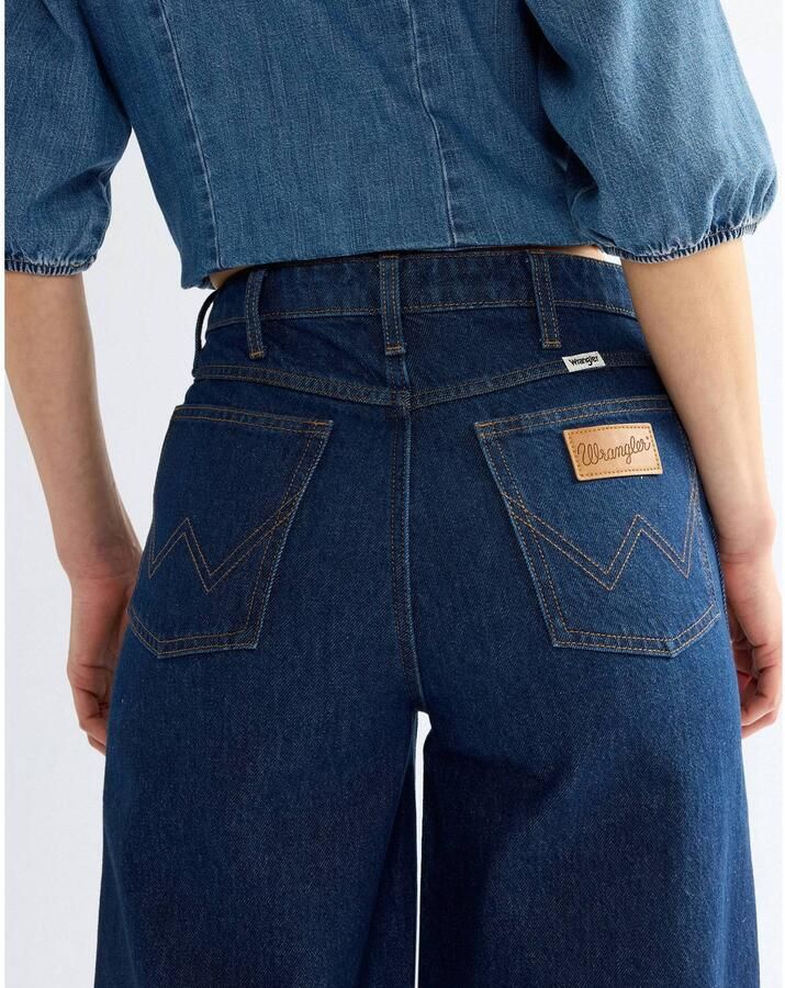 Wrangler Canyon wide leg jeans donkerblauw - Foto 2