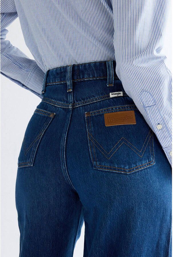 Wrangler Canyon wide leg jeans mediumblauw - Foto 2