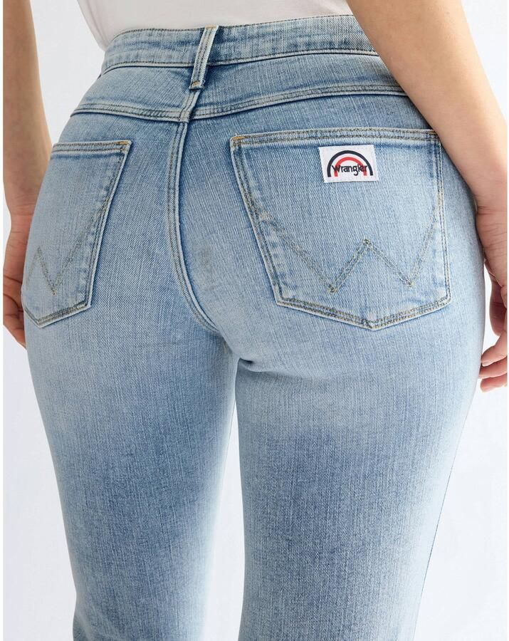 Wrangler flared jeans lichtblauw - Foto 2