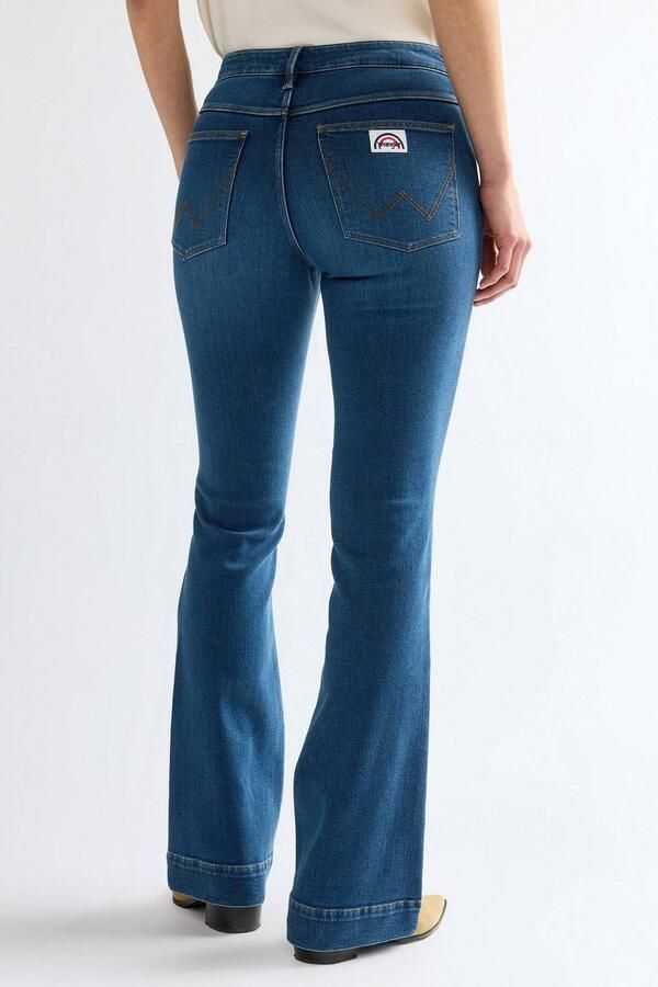 Wrangler flared jeans mediumblauw - Foto 3
