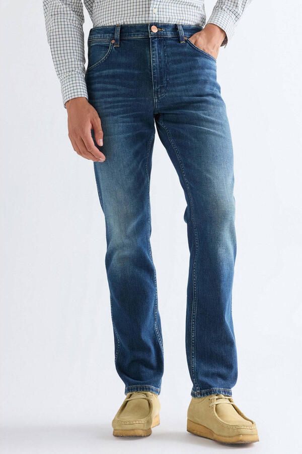 Wrangler Greensboro straight leg jeans stormforge blue