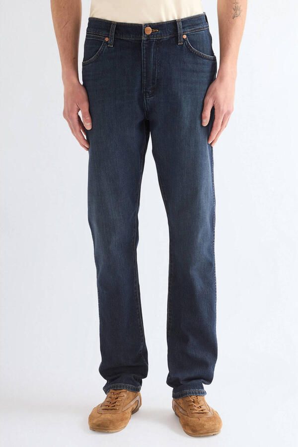 Wrangler Redford tapered jeans donkerblauw