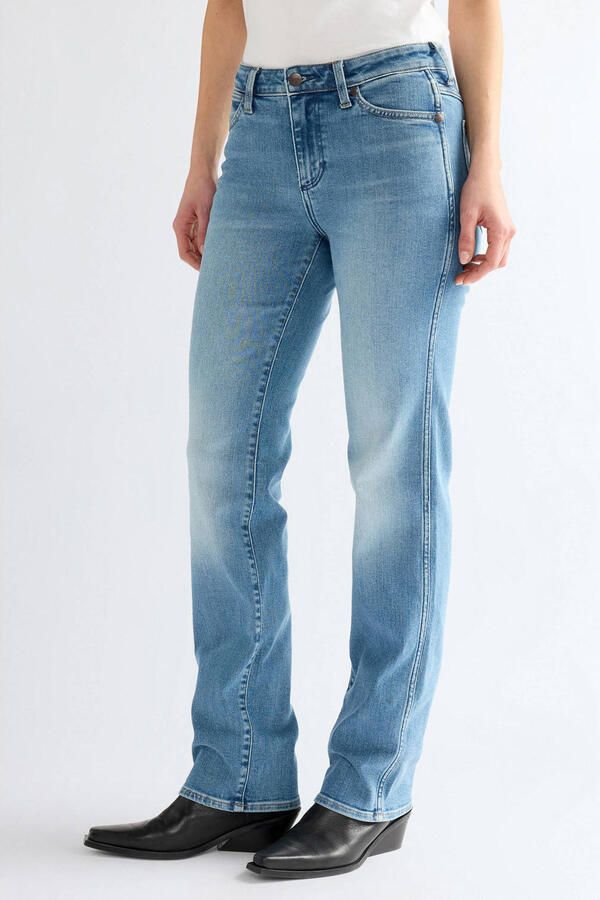Wrangler straight leg jeans lichtblauw