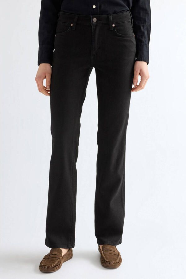 Wrangler straight leg jeans zwart