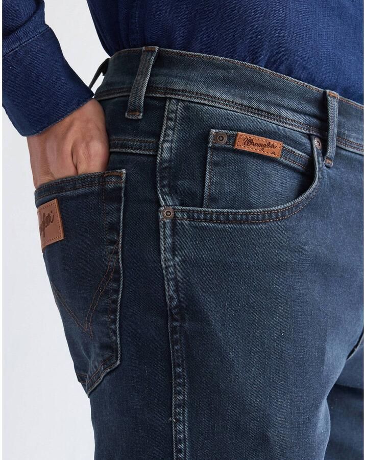 Wrangler TEXAS straight leg jeans donkerblauw - Foto 2